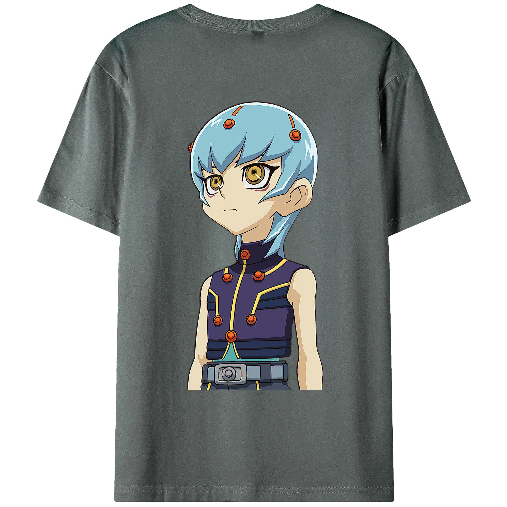 （画像用） 遊☆戯☆王 Yu-Gi-Oh! 綿100％ メンズ半袖Tシャツ（バックプリント） 通気性